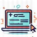 Icon representing web design
